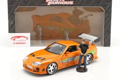 Brian's Toyota Supra 1995 Film Fast & Furious (2001) mit Figur 1:18 Jada Toys