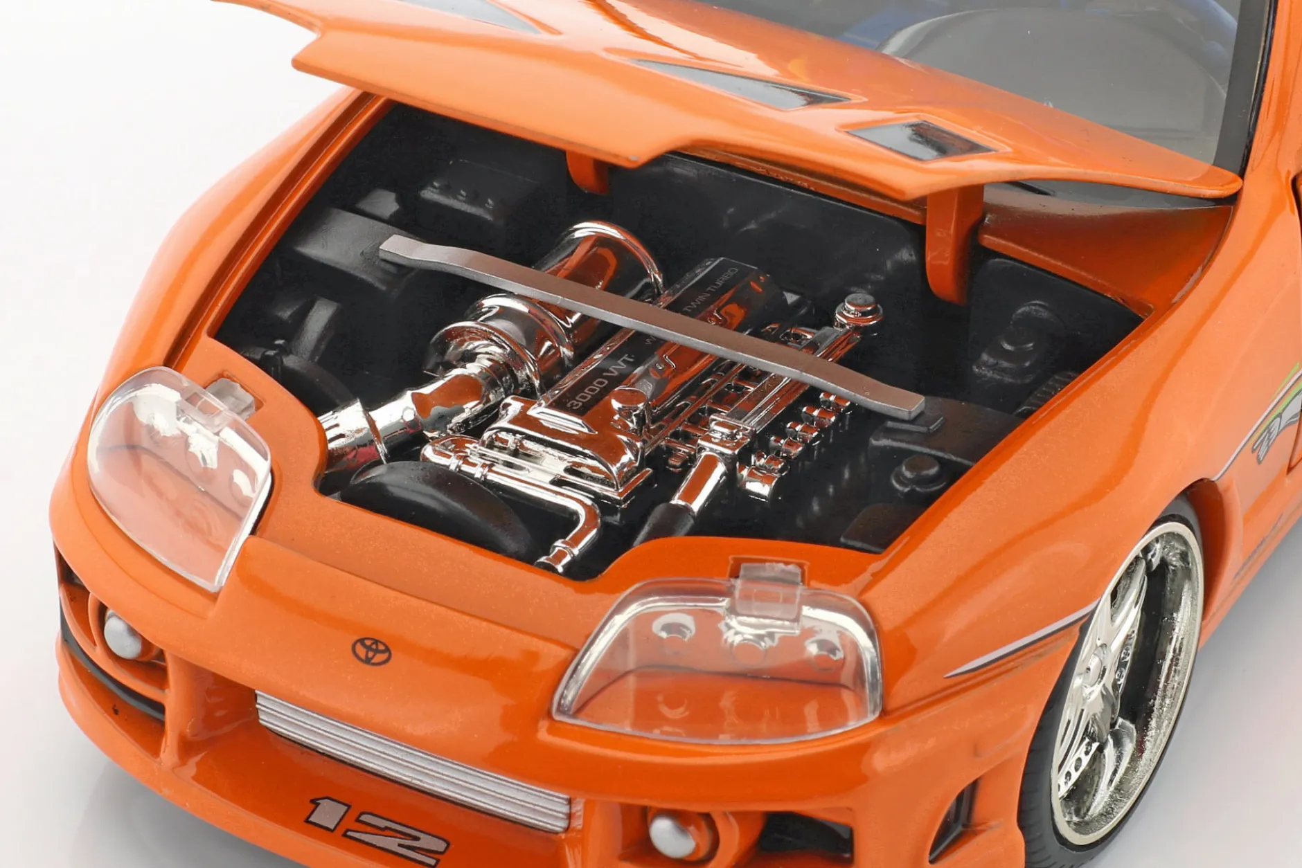 Brian's Toyota Supra 1995 Film Fast & Furious (2001) mit Figur 1:24 Jada Toys