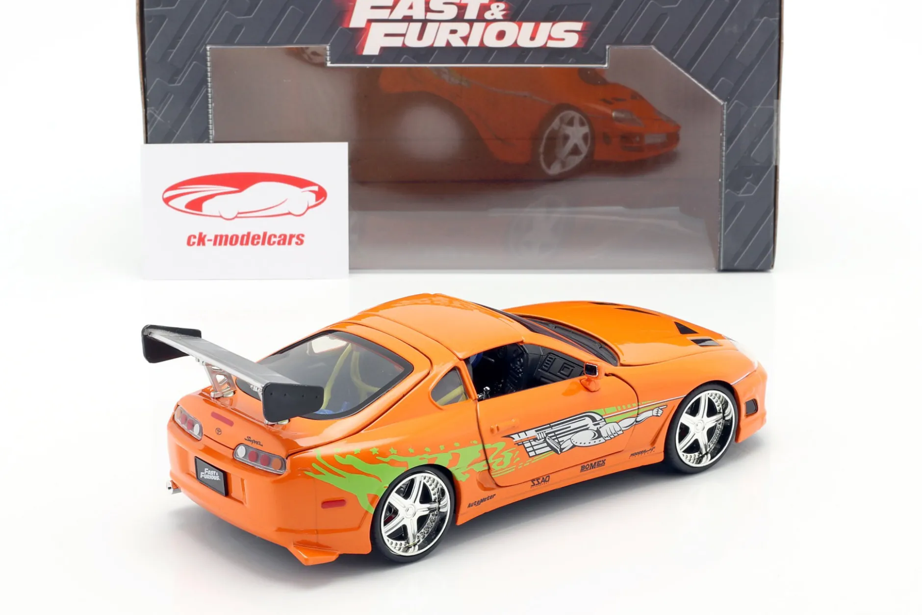 Brian's Toyota Supra Film Fast & Furious 7 (2015) orange 1:24 Jada Toys