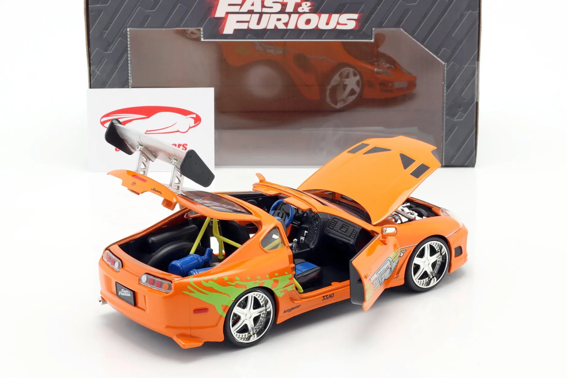 Brian's Toyota Supra Film Fast & Furious 7 (2015) orange 1:24 Jada Toys