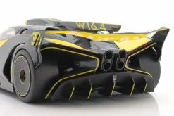Bugatti Bolide W16.4 Baujahr 2020 gelb / carbon 1:18 Bburago