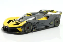 Bugatti Bolide W16.4 Baujahr 2020 gelb / carbon 1:18 Bburago