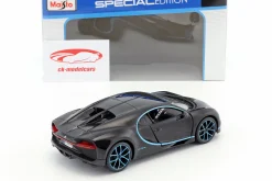 Bugatti Chiron World Record Car #42 J.-P. Montoya schwarz 1:24 Maisto