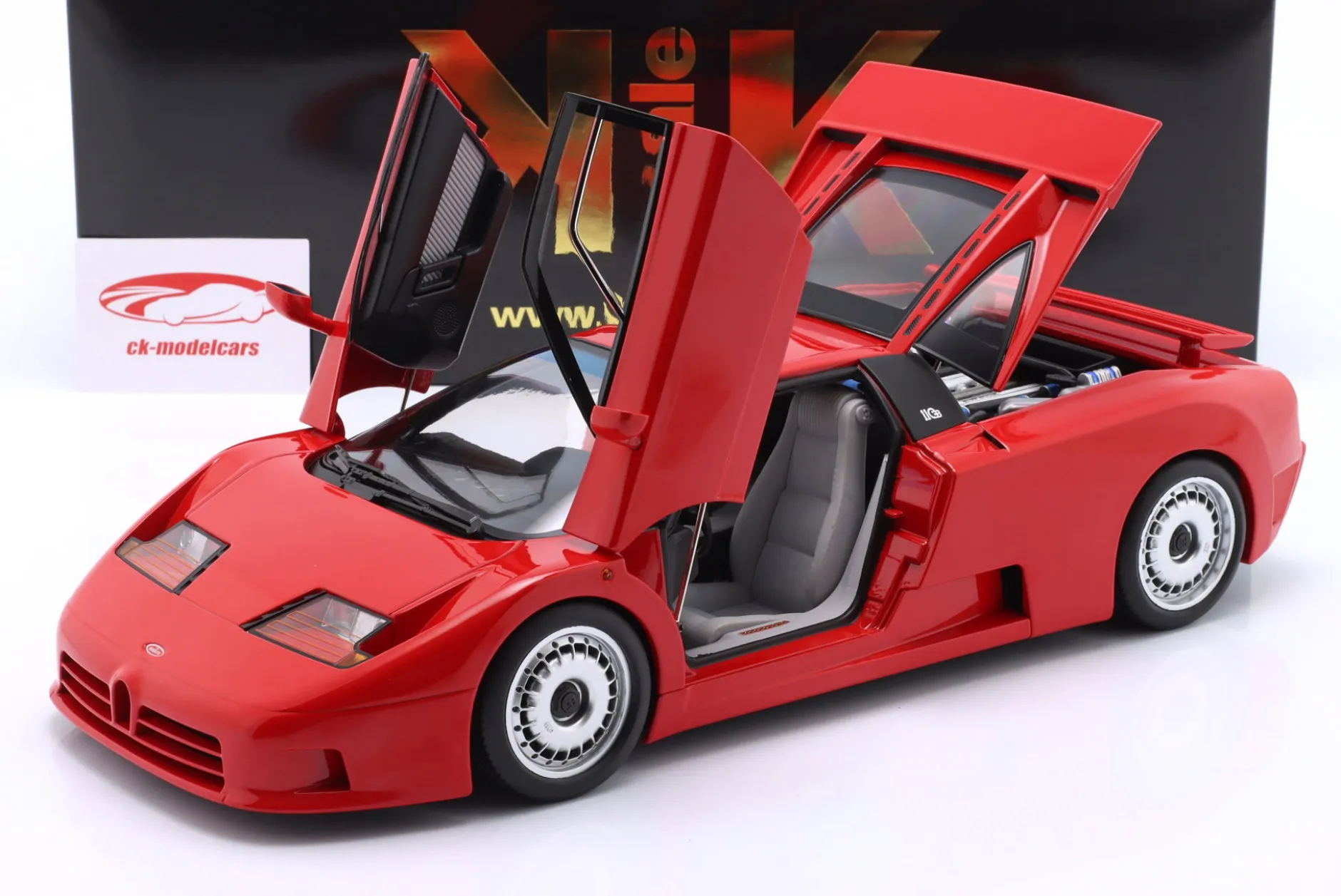 Bugatti EB110 Baujahr 1991 rot 1:12 KK-Scale