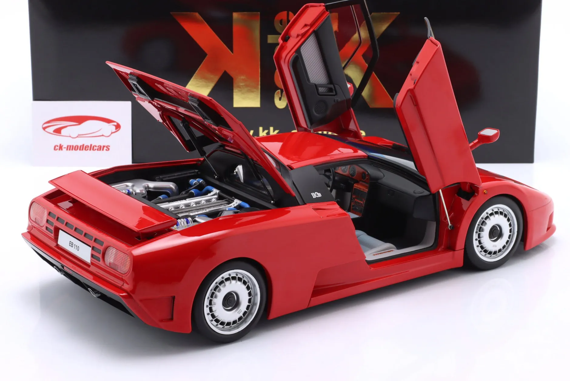 Bugatti EB110 Baujahr 1991 rot 1:12 KK-Scale