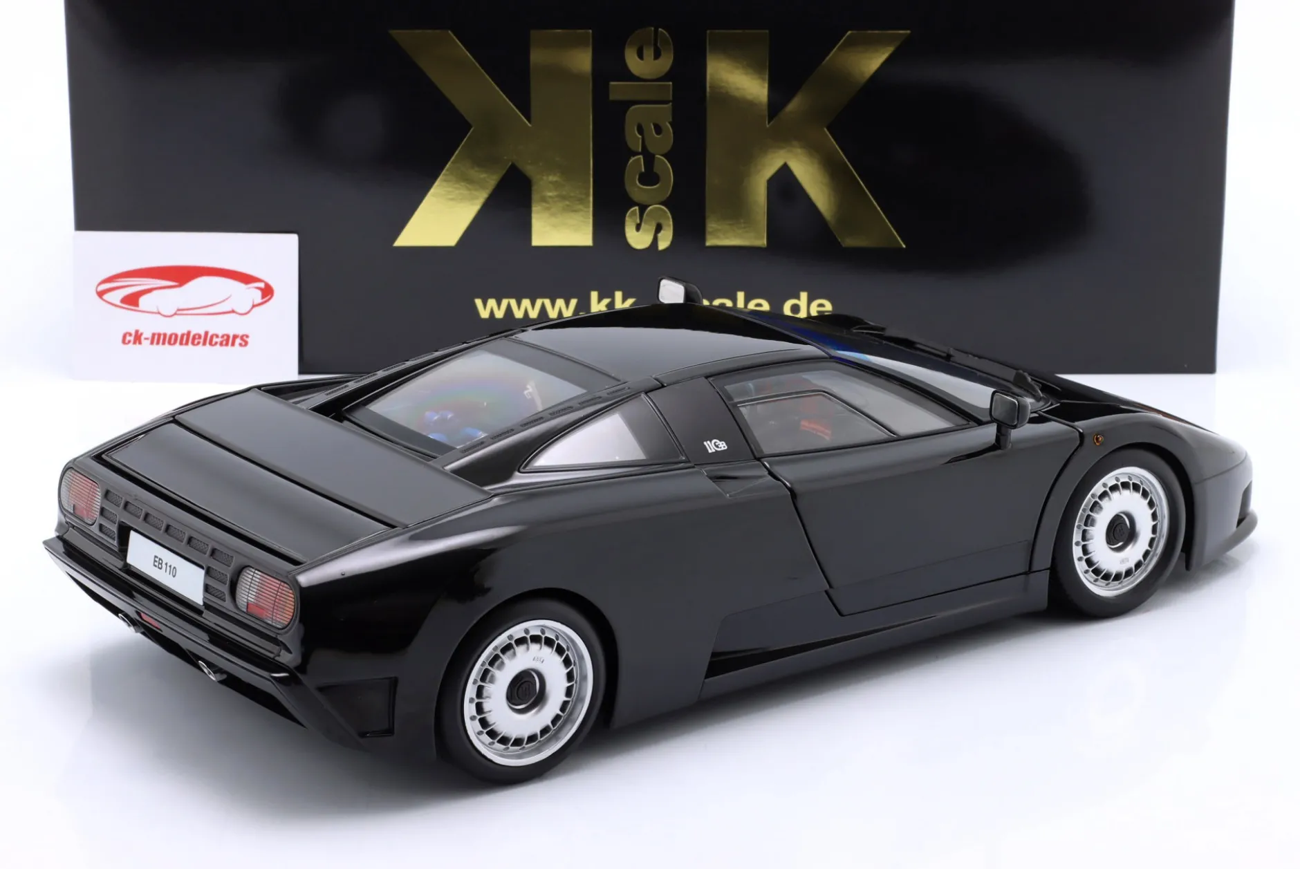 Bugatti EB110 Baujahr 1991 schwarz 1:12 KK-Scale