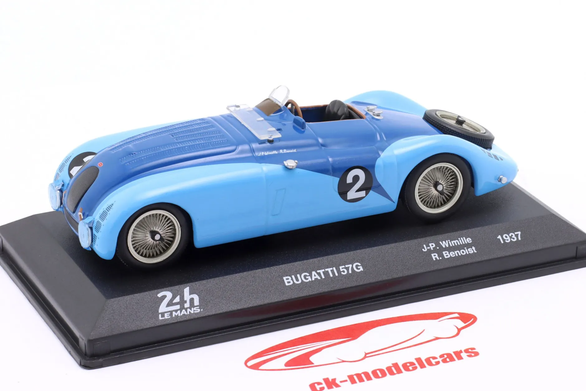 Bugatti 57G #2 Sieger 24h LeMans 1937 Wimille, Benoist 1:43 Altaya