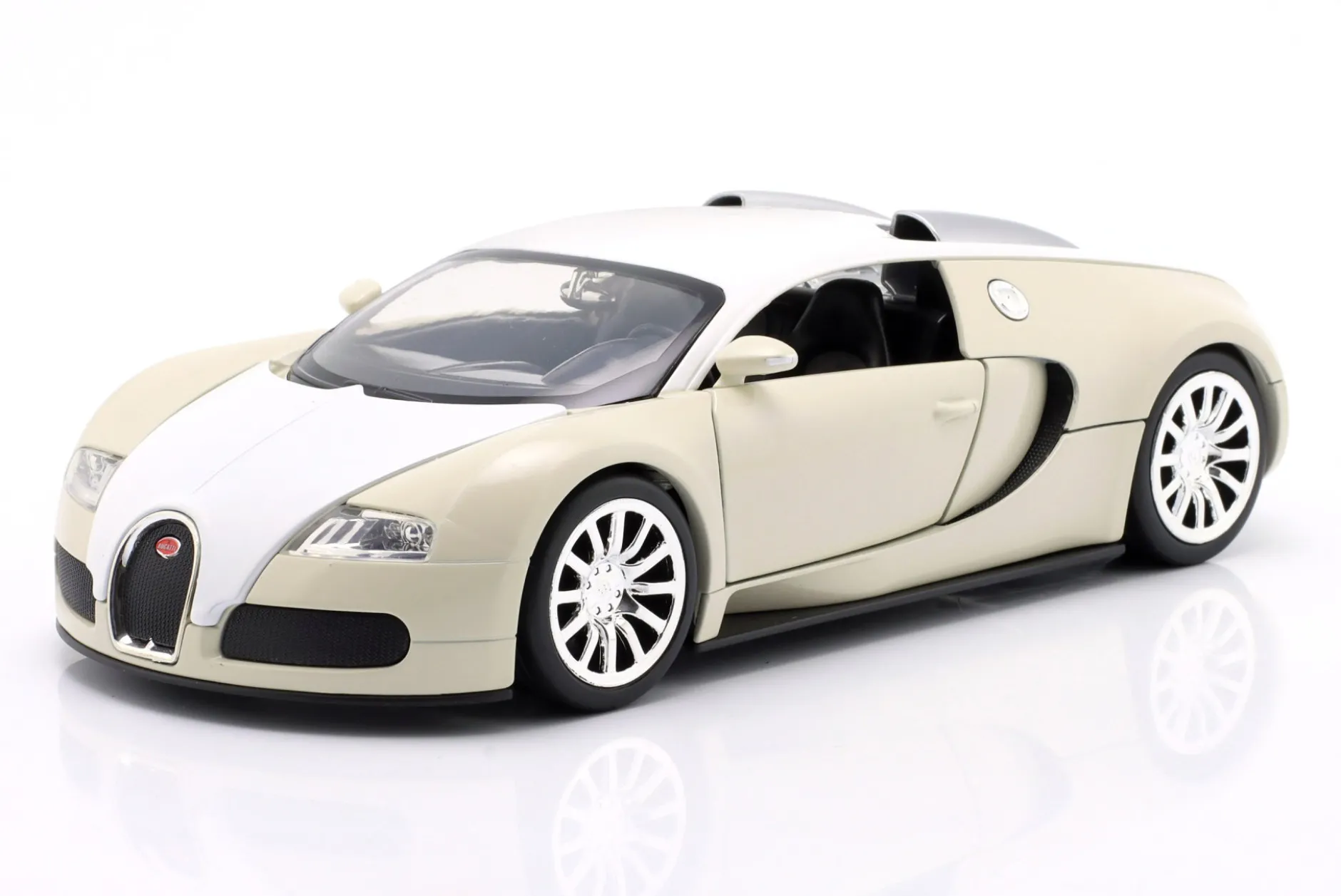 Bugatti Veyron Baujahr 2011 Fast & Furious 7 (2015) weiß / beige 1:24 Jada Toys