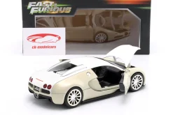 Bugatti Veyron Baujahr 2011 Fast & Furious 7 (2015) weiß / beige 1:24 Jada Toys
