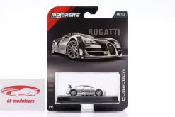 Bugatti Veyron 16.4 Super Sport Baujahr 2005 chrom / schwarz 1:64 Majorette