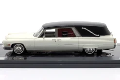 Cadillac Superior Crown Sovereign Landaulet Funeral Car 1970 schwarz / weiß 1:43 Matrix