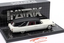 Cadillac Superior Crown Sovereign Landaulet Funeral Car 1970 schwarz / weiß 1:43 Matrix