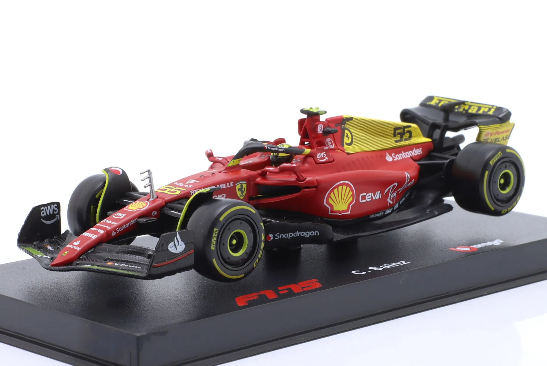Carlos Sainz Jr. Ferrari F1-75 #55 4th Italien GP Formel 1 2022 1:43 Bburago