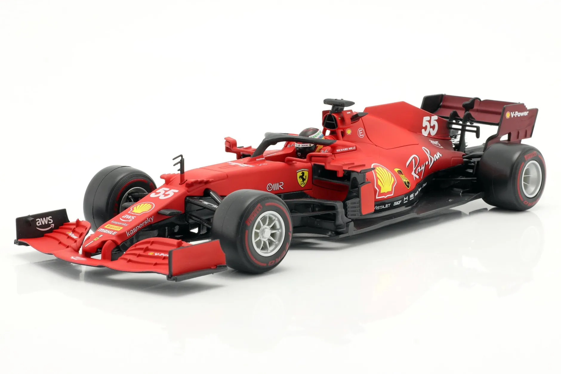 Carlos Sainz jr. Ferrari SF21 #55 Formel 1 2021 1:18 Bburago
