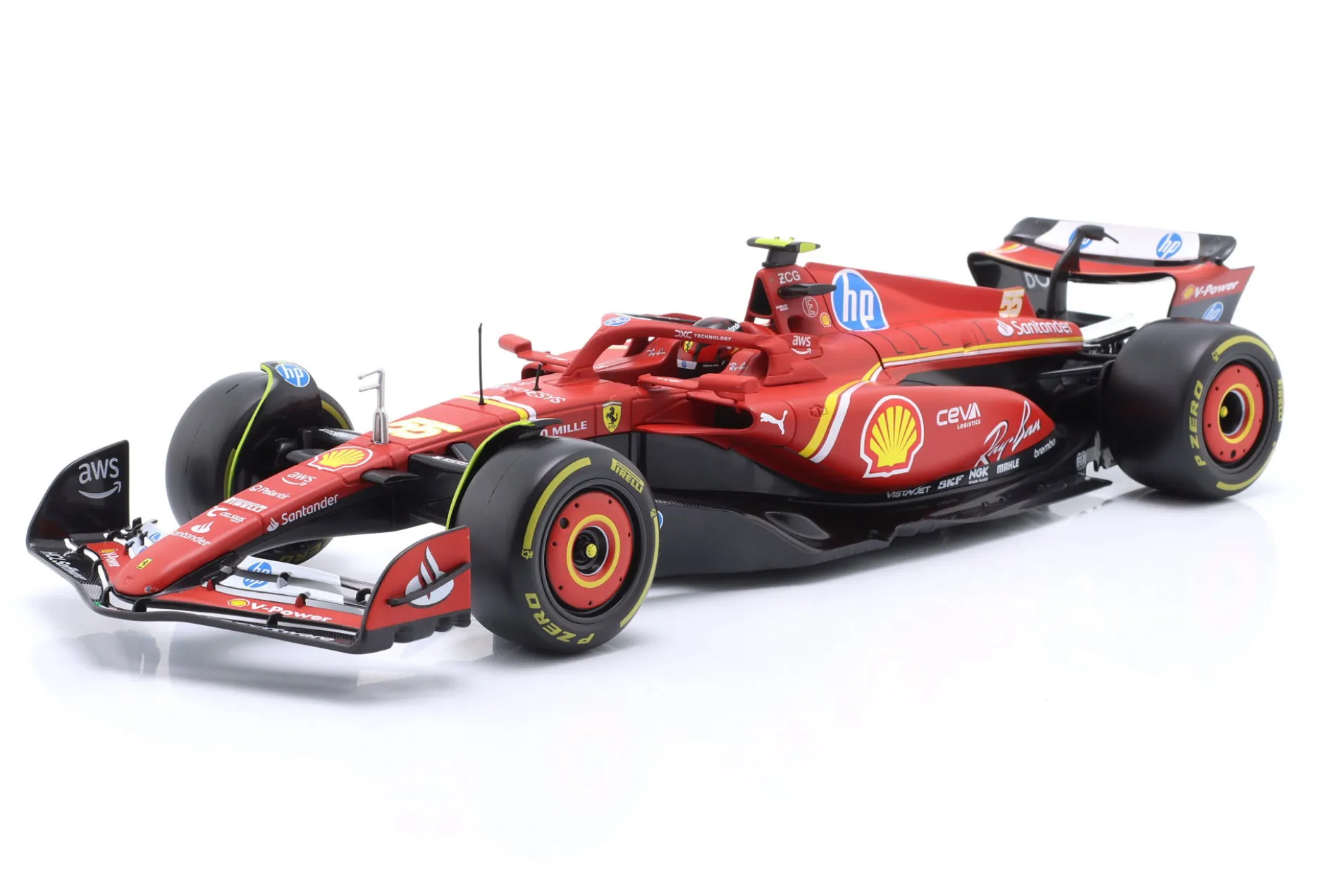 Carlos Sainz jr. Ferrari SF-24 #55 Formel 1 2024 1:18 Bburago