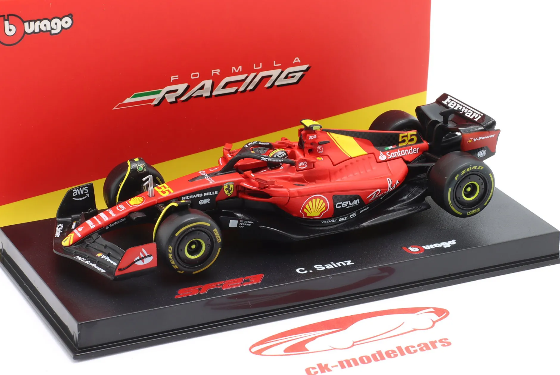 Carlos Sainz Jr. Ferrari SF-23 #55 3rd Italien GP Formel 1 2023 1:43 Bburago