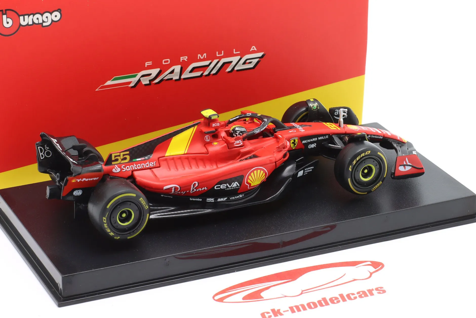 Carlos Sainz Jr. Ferrari SF-23 #55 3rd Italien GP Formel 1 2023 1:43 Bburago