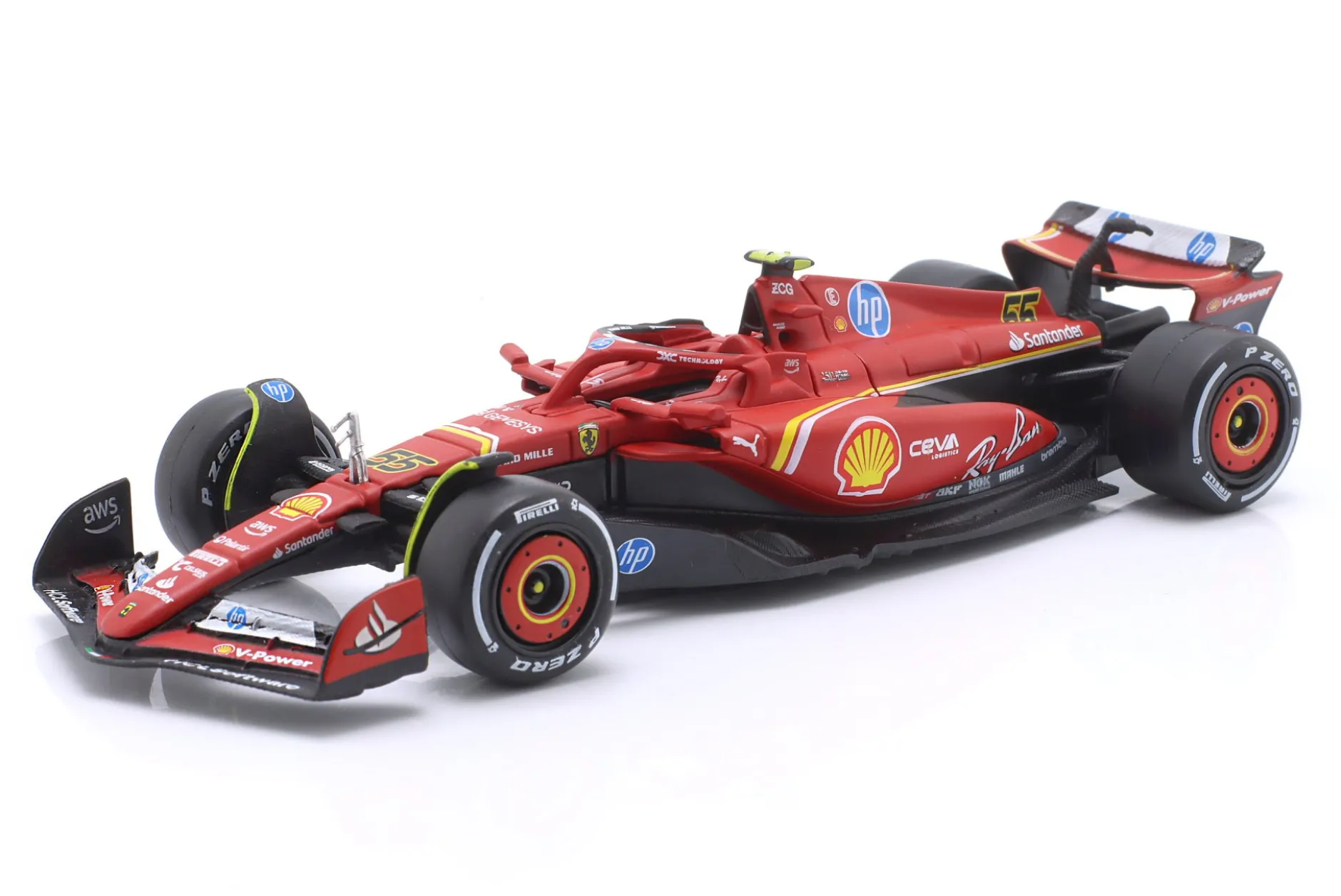 Carlos Sainz jr. Ferrari SF-24 #55 4th Italien GP Formel 1 2024 1:43 Bburago