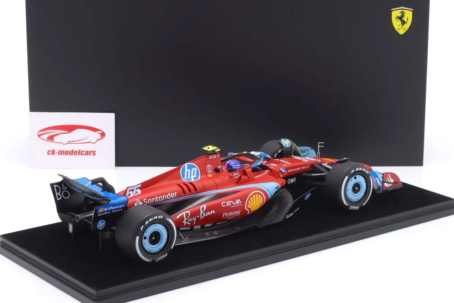 Carlos Sainz jr. Ferrari SF-24 #55 5th Miami GP Formel 1 2024 1:18 LookSmart