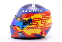 Carlos Sainz jr. #55 Williams Racing Formel 1 2025 Helm 1:2 Bell