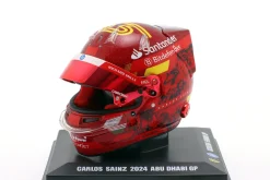 Carlos Sainz Scuderia Ferrari #55 2nd Abu Dhabi GP Formel 1 2024 Helm 1:5 LookSmart