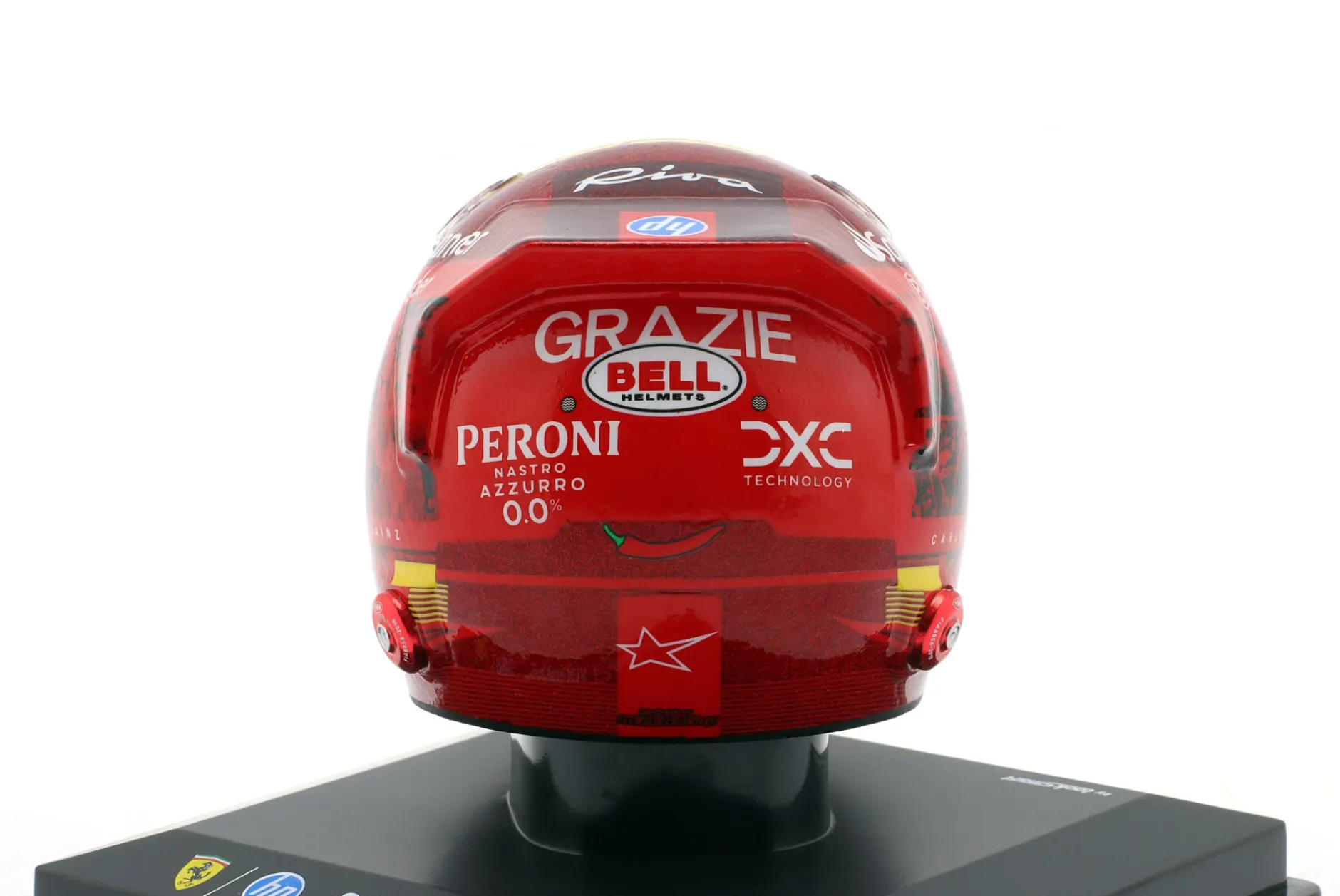 Carlos Sainz Scuderia Ferrari #55 2nd Abu Dhabi GP Formel 1 2024 Helm 1:5 LookSmart