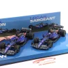 2-Car Set Albon #23 & Sargeant #2 USA GP Formel 1 2023 1:43 Minichamps