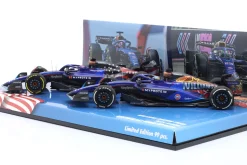 2-Car Set Alex Albon #23 Las Vegas & Austin GP Formel 1 2023 1:43 Minichamps