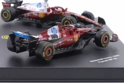 2-Car Set Charles Leclerc Ferrari SF-25 #16 Formel 1 2025 1:64 Bburago
