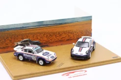 2-Car Set 911 Dakar Rallye Rothmans: Porsche 953 #176 & 911 Dakar 1:43 Spark