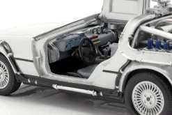 3 Car-Set DeLorean DMC-12 Back to the Future Part 1-3 1985-90 1:24 Welly