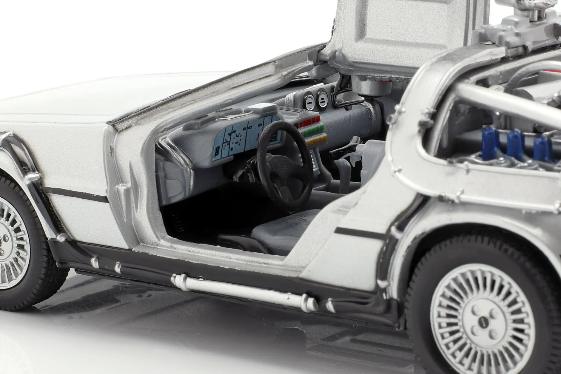 3 Car-Set DeLorean DMC-12 Back to the Future Part 1-3 1985-90 1:24 Welly