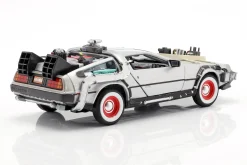 3 Car-Set DeLorean DMC-12 Back to the Future Part 1-3 1985-90 1:24 Welly