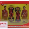 2-Car Set Ferrari: Leclerc #16 & Sainz #55 Formel 1 2024 1:43 Bburago