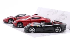 3-Car Set Ferrari Monza SP2 / FXX-K #10 / Roma 1:43 Bburago