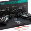 2-Car Set George Russell Mercedes-AMG F1 W16 #63 Formel 1 2025 1:64 Bburago