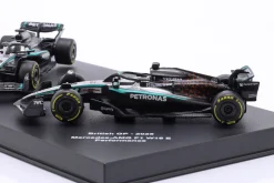 2-Car Set George Russell Mercedes-AMG F1 W16 #63 Formel 1 2025 1:64 Bburago