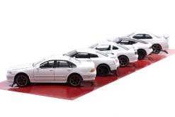 5-Car Set Geschenk-Set Nissan weiß 1:64 Majorette