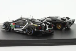 2-Car Set 24h LeMans: Ford GT40 #2 1966 & Ford GT #66 2019 1:43 Ixo