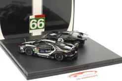2-Car Set 24h LeMans: Ford GT40 #2 1966 & Ford GT #66 2019 1:43 Ixo
