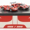 2-Car Set 24h LeMans: Ford GT40 #1 1967 & Ford GT #67 2019 1:43 Ixo