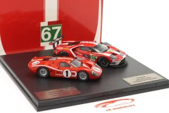 2-Car Set 24h LeMans: Ford GT40 #1 1967 & Ford GT #67 2019 1:43 Ixo