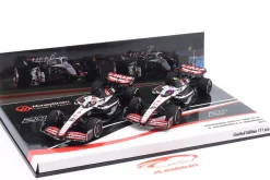 2-Car Set Hülkenberg #27 & Magnussen #20 Haas F1 Team Formel 1 2023 1:43 Minichamps