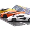 3-Car Set Lamborghini Revuelto Hybrid / Aventador Roadster / Countach LPi 800-4 1:43 Bburago