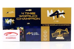 4-Car Set Max Verstappen Red Bull Formel 1 Weltmeister 2021-2024 1:43 Bburago