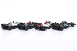 4-Car Set Mercedes-AMG Petronas Lewis Hamilton Formel 1 2019-2024 1:43 Bburago