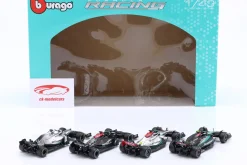 4-Car Set Mercedes-AMG Petronas Lewis Hamilton Formel 1 2019-2024 1:43 Bburago