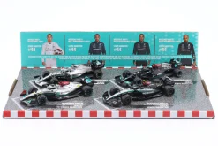 4-Car Set Mercedes-AMG Petronas Lewis Hamilton Formel 1 2019-2024 1:43 Bburago