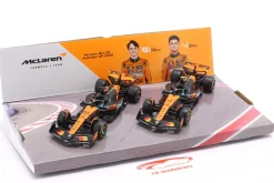 2-Car Set Norris #4 & Piastri #81 McLaren MCL39 Formel 1 Weltmeister 2025 1:43 Bburago