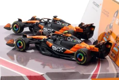 2-Car Set Norris #4 & Piastri #81 McLaren MCL39 Formel 1 Weltmeister 2025 1:43 Bburago